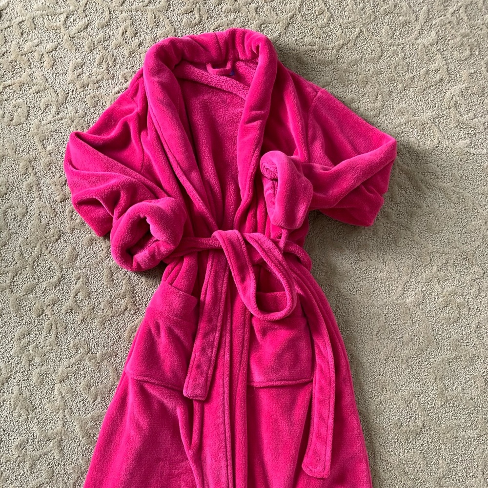 Annie Selke Fleece robe